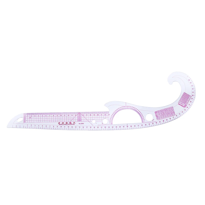 MIUSIE French Curve Rulers Multi-function Ruler Fashion Design Rulers for Fabric Cutting Sewing Measure Template Metric Ruler 