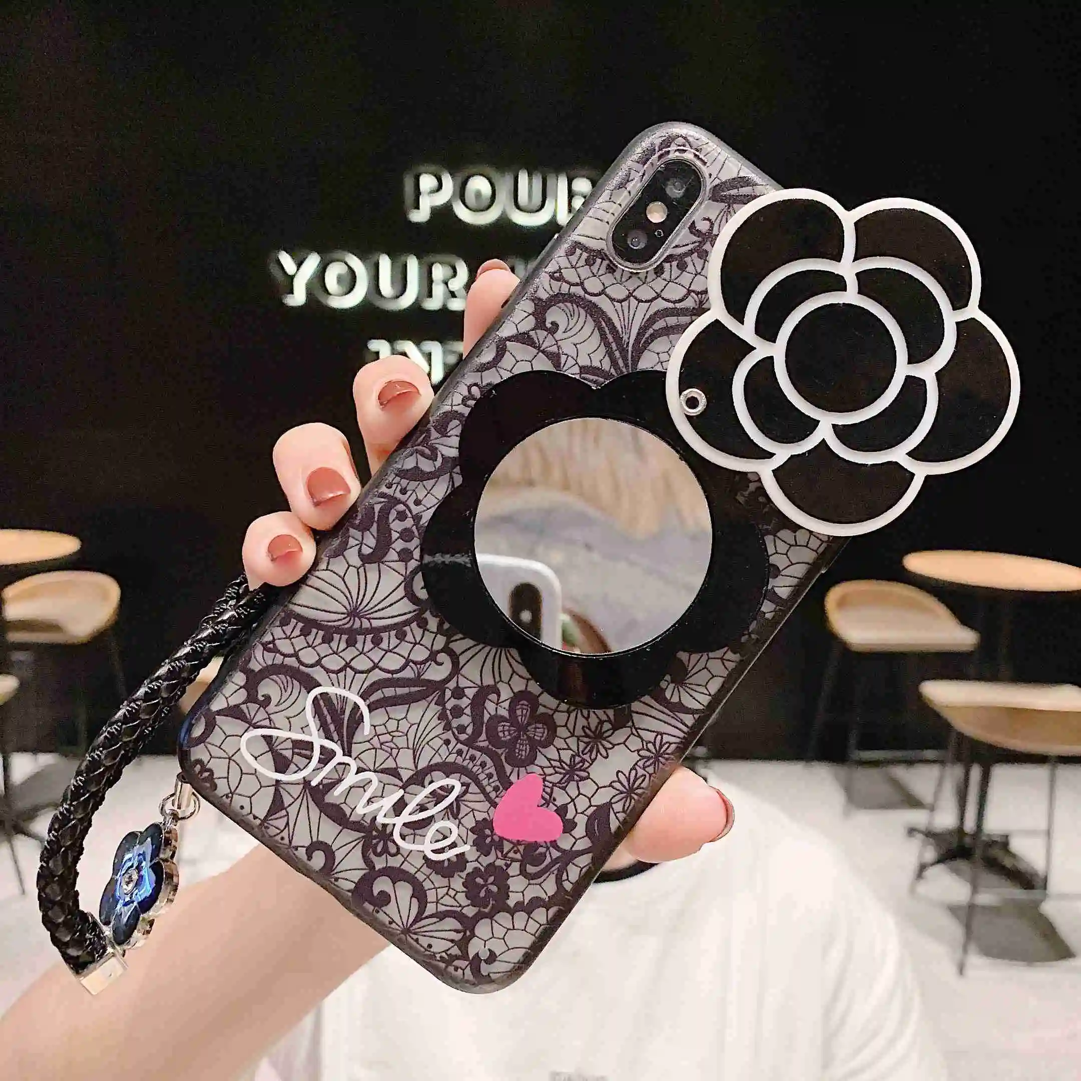 Чехлы для Iphone 6 6s 7 8 Plus X Xs Max 11 Pro чехол с рисунком камелии два в одном тисненое