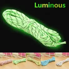 Открытый 3M/6 м многофункциональный открытый Паракорд выживания инструмент веревка зонтик для кемпинга светящееся оборудование