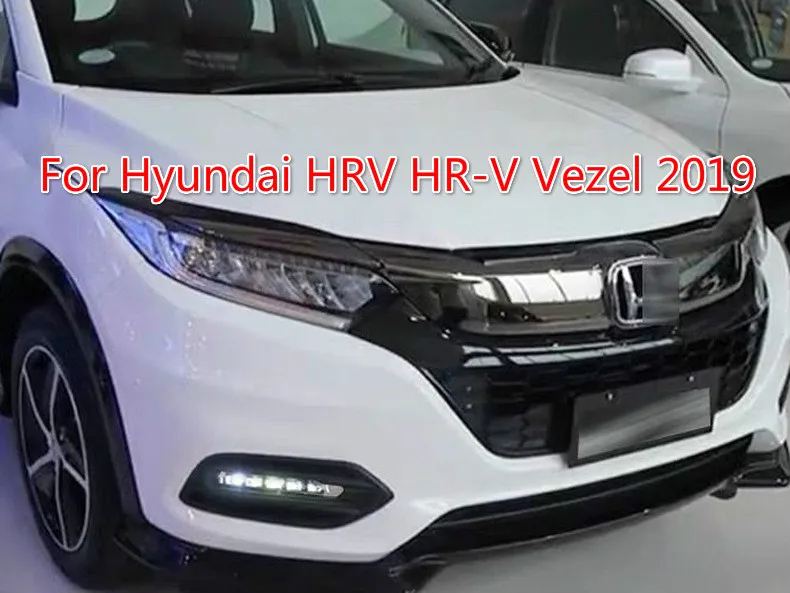 2 шт. светодиодный светильник дневного света для hyundai HRV HR-V Vezel 2019 желтый сигнал поворота 12 В автомобиль DRL противотуманная фара украшение