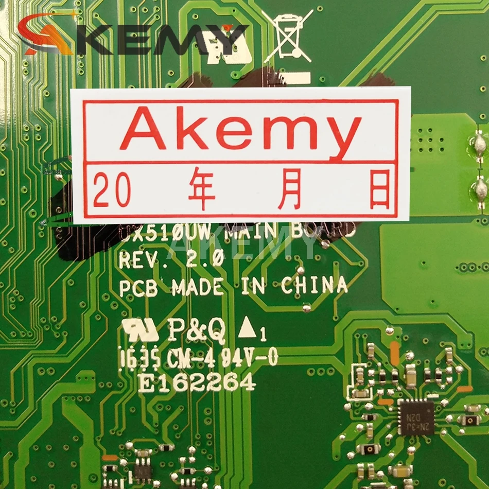 Akemy for ASUS UX510UWK UX510UW UX510U U5000U UX510UXK laptop motherboard UX510UW mainboard i7-6500U GTX960M/4GB DDR4-8GB-RAM