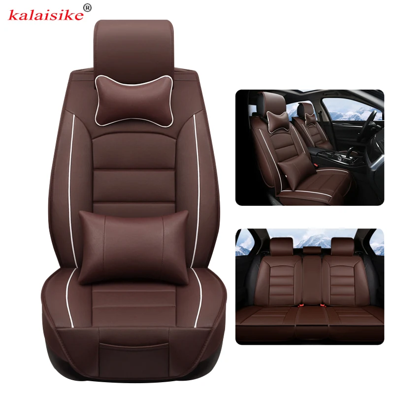 kalaisike leather Universal Car Seat Covers for Hyundai all models i30