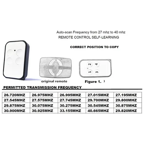 HR RQ2640 26.975MHz 30.925MHz 원격 제어 저주파 27mhz ~ 40mhz 범용 복제 다중 주파수 차고 문 원격 6