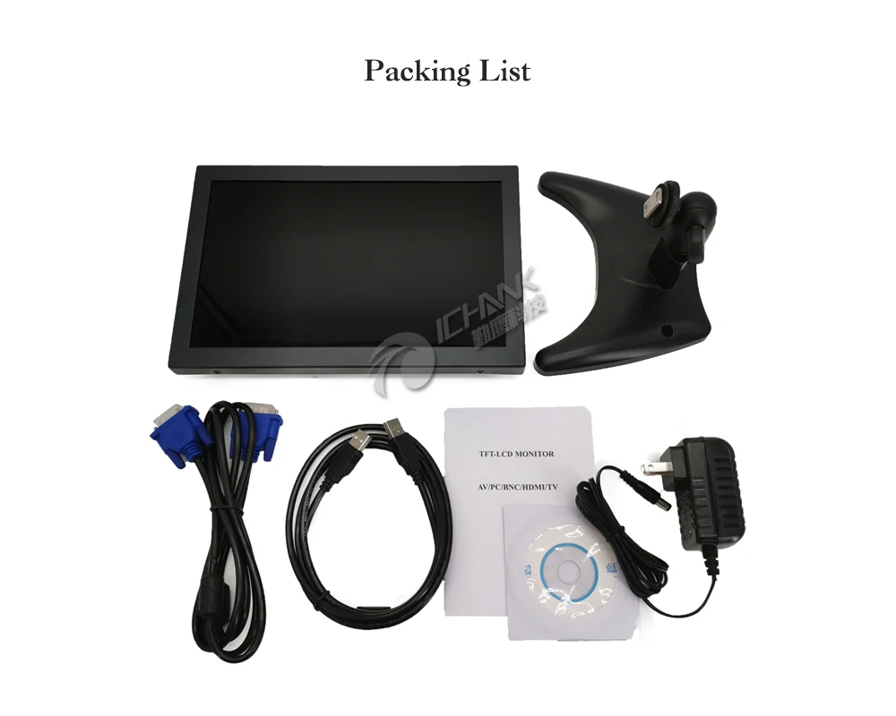 ZB101TC-V59/10,1 дюймов 1280x800 1080p FullView HDMI VGA металлический чехол промышленный анти-помехи сенсорный монитор ЖК-экран дисплей