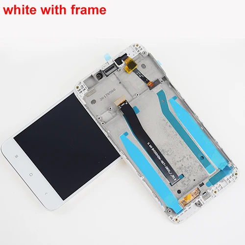 white with frame 5,0 ''для Xiaomi Redmi 4X lcd сенсорный экран дигитайзер для Xiaomi Redmi 4X Pro Prime ЖК-дисплей модуль в сборе рамка 10 touch - Цвет: white with frame