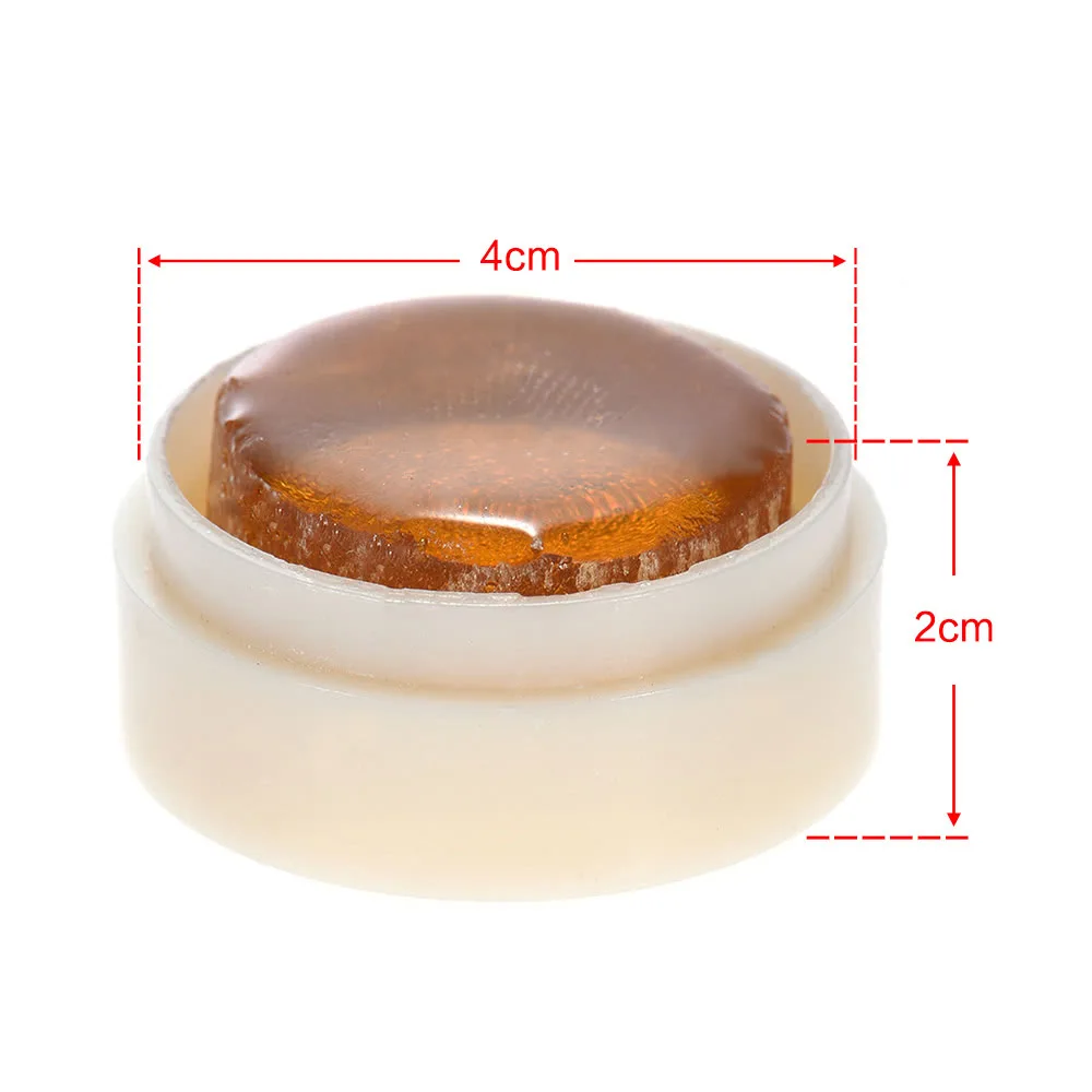 Transparent Orange Natural Rosin Cylindrical for Violin Viola Cello Light and Low Dust