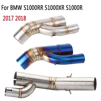 

For BMW S1000RR S1000XR S1000R 2017 2018 Motorcycle Exhaust Pipe Muffler Mid Pipe Link Pipe Stainless Steel 304 Connection