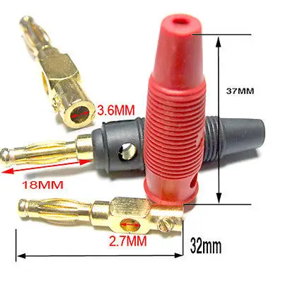

DHL/EMS 500PCS Silicone Banana Plug FOR BINDING POST Speakers-A8