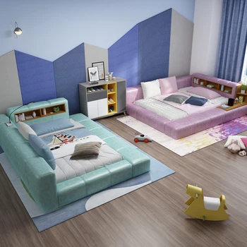 

Children Beds kids Furniture pink solid wood kids beds child bed chambre bebe European style hot new pink girls beds