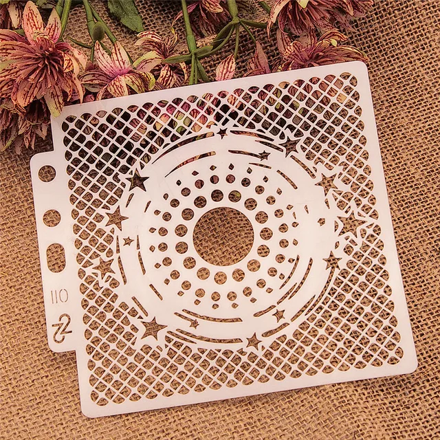 The clock runway scrapbook stencils spray plastic mold shield DIY cake  hollow Embellishment printing lace ruler valentine - Price history & Review, AliExpress Seller - Beautiful handicrafts Store