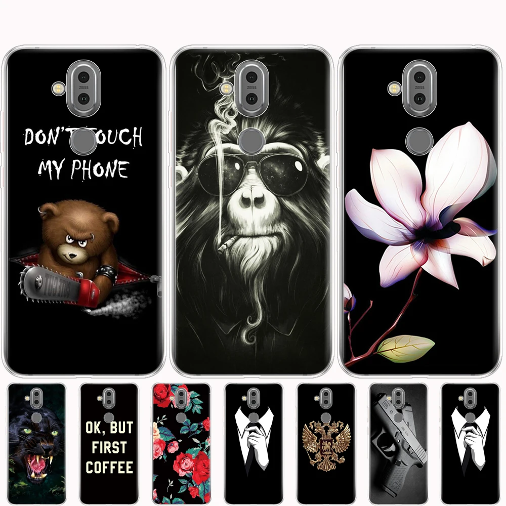 For Nokia 8.1 Case 7.1 plus 2018 soft tpu Silicon Back phone Cover Capa / X7 bumper coque etui | Мобильные телефоны и