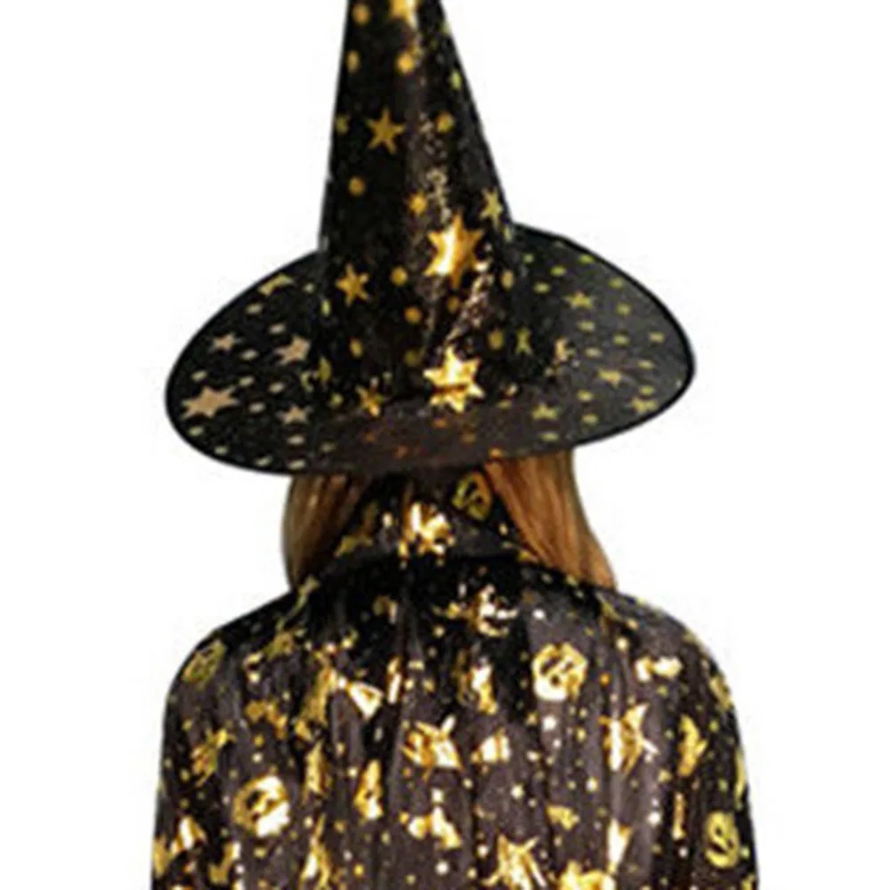 Хэллоуин Тыква плащ карнавальный костюм Зомби Детский Взрослый Маскарад горячего тиснения ведьмы пять кепка со звездами