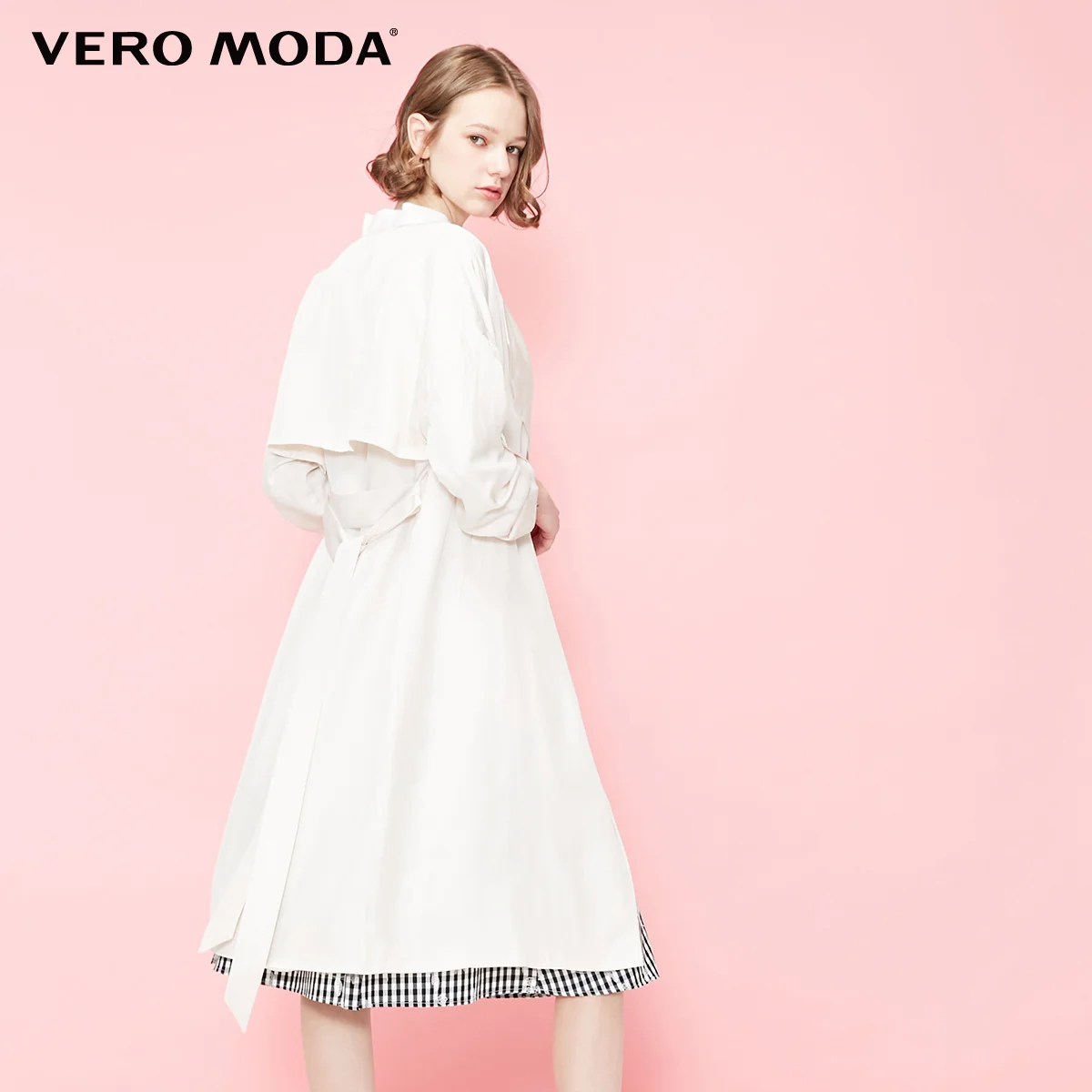 Vero Moda Женский Тренч на шнуровке с декоративными пуговицами | 319121537