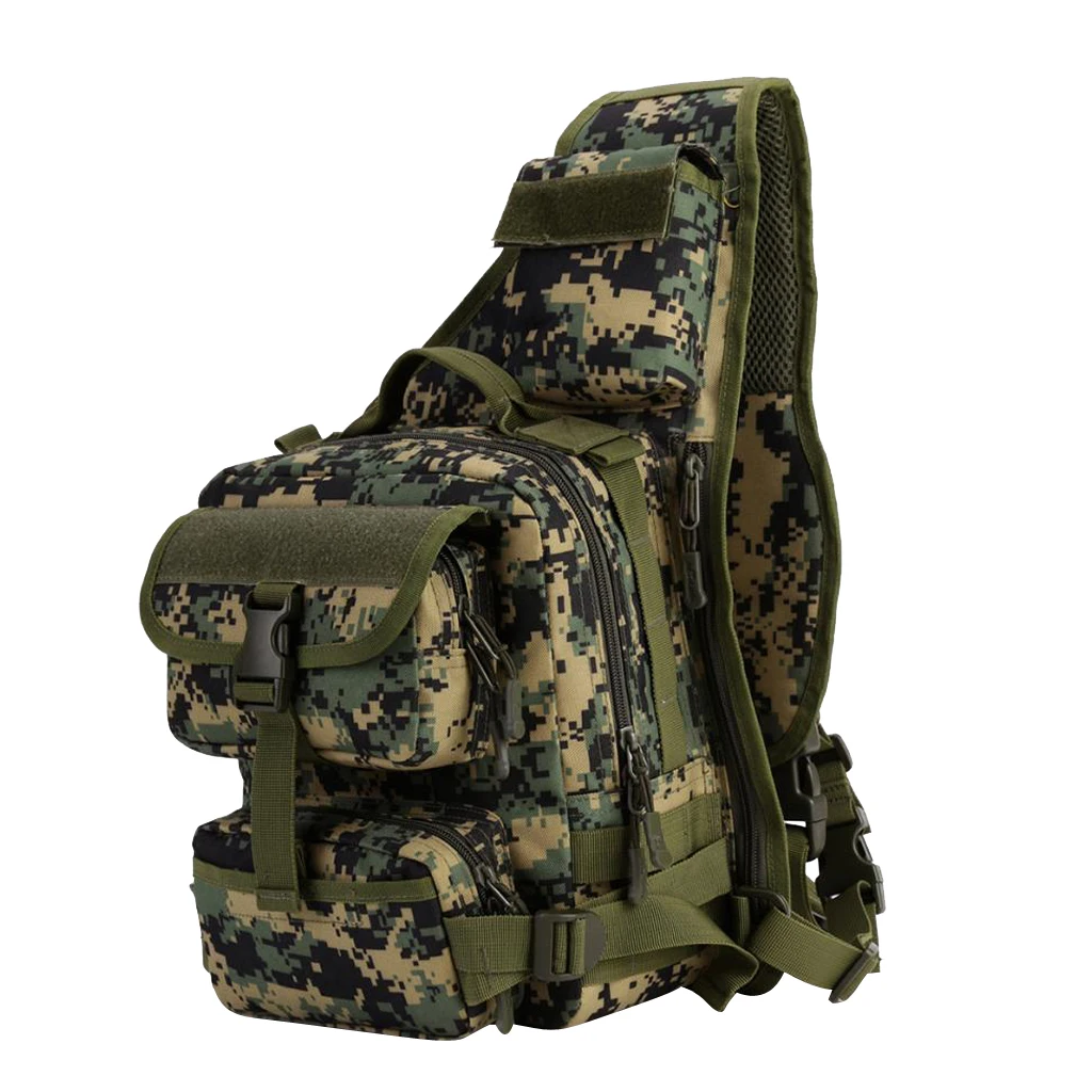 MOLLE устойчивая к царапинам нейлоновая сумка на плечо для походов на открытом воздухе, походов, охоты, путешествий, кемпинга, коричневый/черный/Камуфляж
