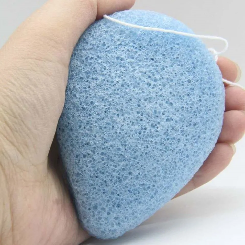 MY Konjac Губка полностью натуральная корейское волокно французский Фиолетовый Губка для лица отлично подходит для сухой или взрослой кожи