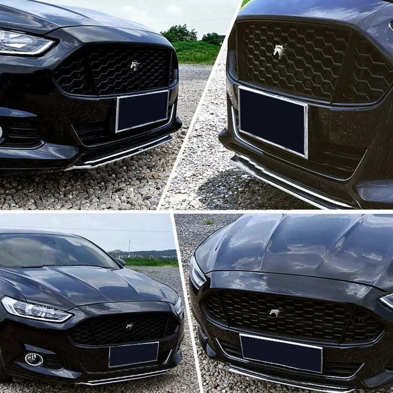 Для FORD Fusion/Mondeo/Mustang 2013- Черная передняя решетка Замена Отделка автомобильные аксессуары модификация автомобиля