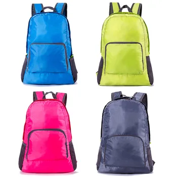 

Light folding backpack polyester waterproof skin bag outdoor backpack travel bag 2020 Korean version hot sale