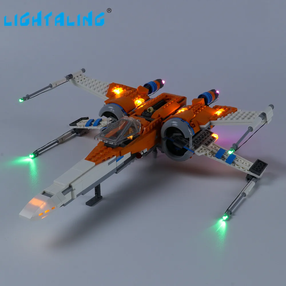 

Lightaling Led Light Kit For Star War Poe Dameron's X-wing Fighter Building Blocks Compatible With 75273 ( Lighting Set Only )