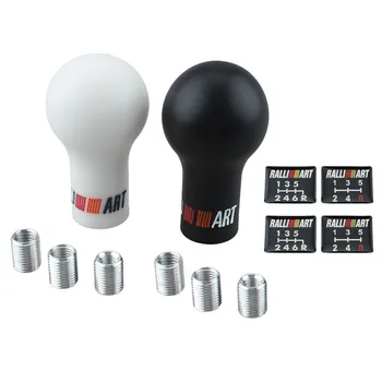

Universal 5 6 Speed Resin Manual Gear Shift Knob Shifter Fit For RALLIART Style Lancer Mitsubishi