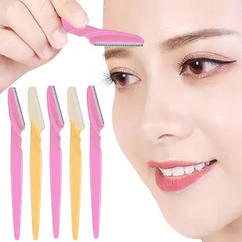 

10pcs Eyebrow Trimmer Portable Eye Brow Razor Shaper Facial Hair Remover Cutter Shaver Scissors Eyebrow Shaping Tool Face Makeup