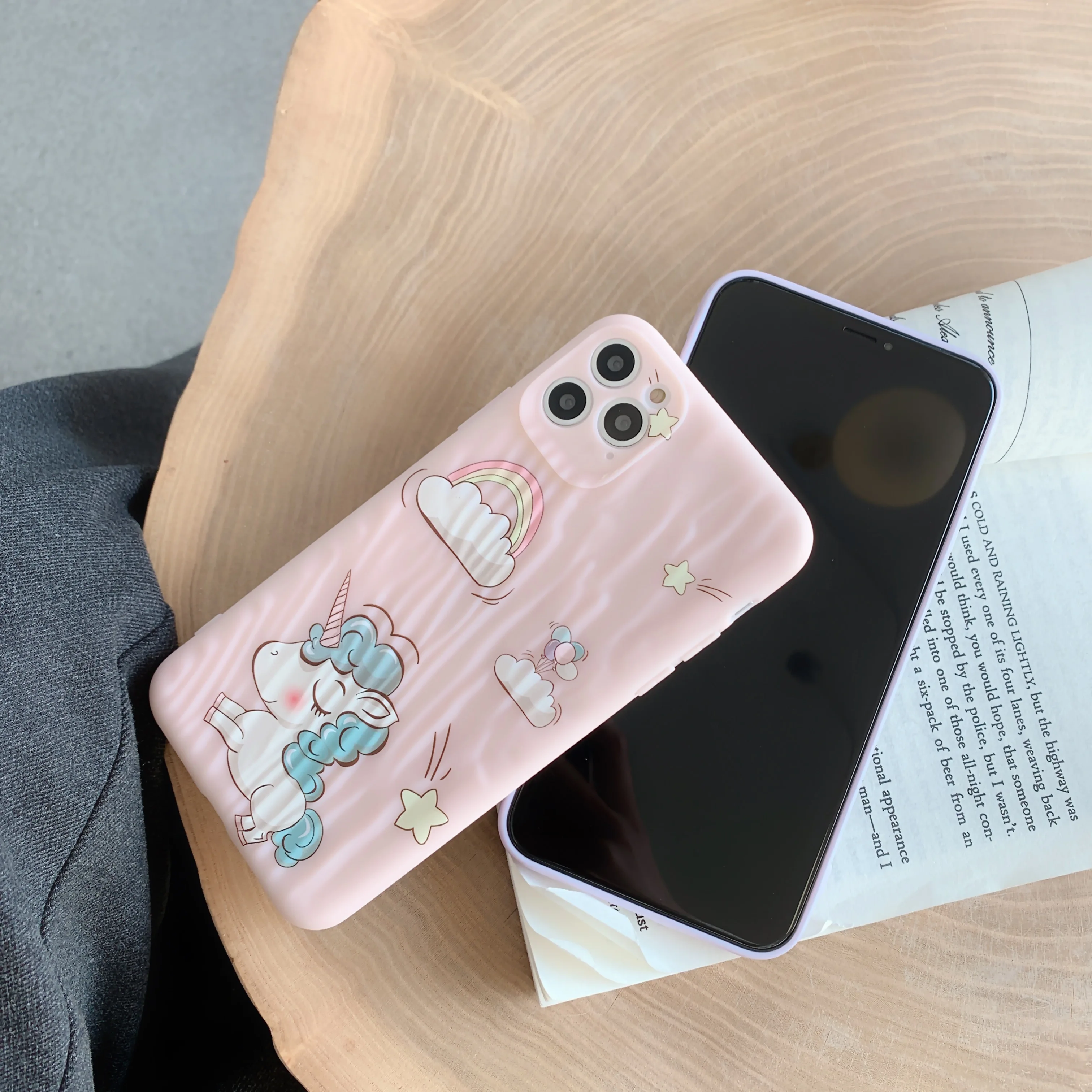 Чехол для телефона IPhone 11 Pro X XR XS Max 7 8 6 6s защитный чехол с текстурой рисунком
