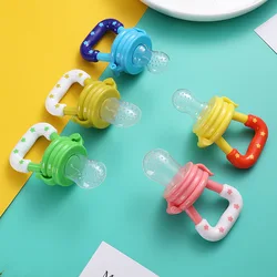 1PC Baby Teethers Safety Feeder Food Teether Baby Fruit Vegetable Pacifier Silicone Bite Bag Baby Feeding Tableware BPA Free
