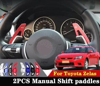 

Puou high quality For Toyota Zelas 2011-2017 2pcs car accessories Steering Wheel Aluminum Shift Paddle Shift Extend Shifter