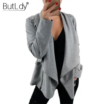 

Side Zipper Sweatshirt Women Turn-Down Collar Chic Sweatshirt Coat Autumn Winter 2019 Leisure Plus Size 3XL Hoodie