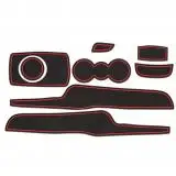 

8pcs/set Practical Box Door 3D Stickers Accessories Washable Gate Slot Non-Slip Cup Storage Car Interior Mat For Ford Fiesta