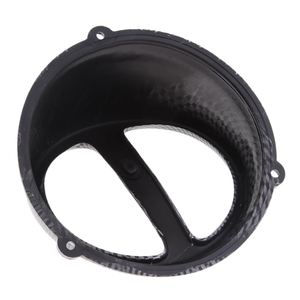2 Pieces Carbon Fiber Color Air Scoop Fan Cover Cap for GY6 125cc 150cc Scooter