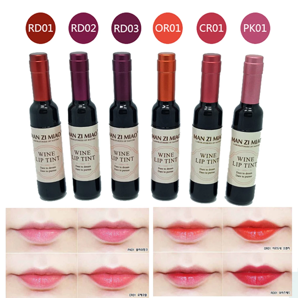 Red Wine Bottle Lips Makeup Moisturizer Long Lasting Lip Gloss Matte Liquid Lipstick Waterproof Lip Tint Red Wine Bottle Lips Makeup Moisturizer Long Lasting Lip Gloss Matte Liquid Lipstick Waterproof Lip Tint