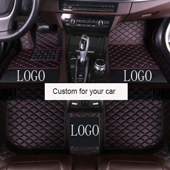 

Custom leather car floor mat for Audi a4 b6 a6 c5 b8 A6L R8 Q3 Q5 Q7 S4 Quattro A1 A2 A3 A4 A6 A8 car stylingcar car accessories