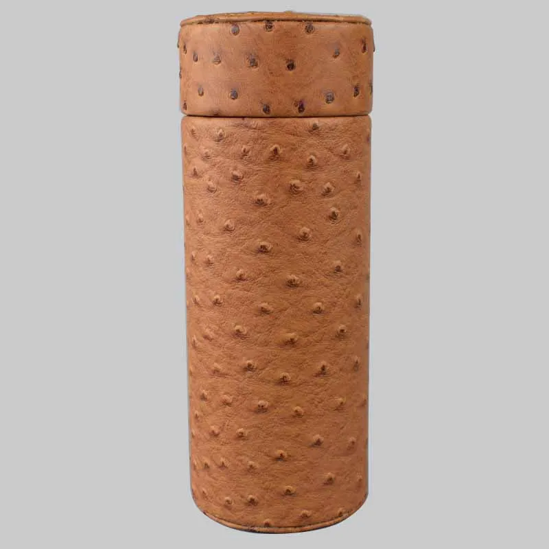 Чехол для сигар COHIBA коричневая круглая сигара из кожи и кедрового дерева