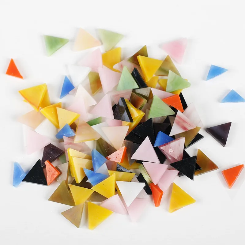 

100g Mixed Color Square Creative Mosaic Tiles DIY Wall Handmade Material Home Decor for Craft Mosaic Making Children Puzzle Art