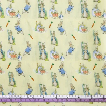 

David accessories 50*145cm Easter Rabbit 100% Cotton Fabric for Sewing Dress Cloth Making DIY Cushion Cover,c13226