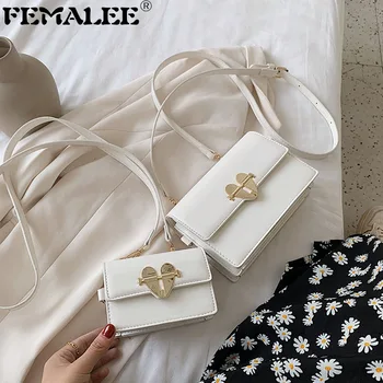 

Summer Women Fashion Bags Small Square Tote Bag Luxury Heart Shaped Magnetic Buckle Purse Portable Shoulder Handbag Armpit Bolsa