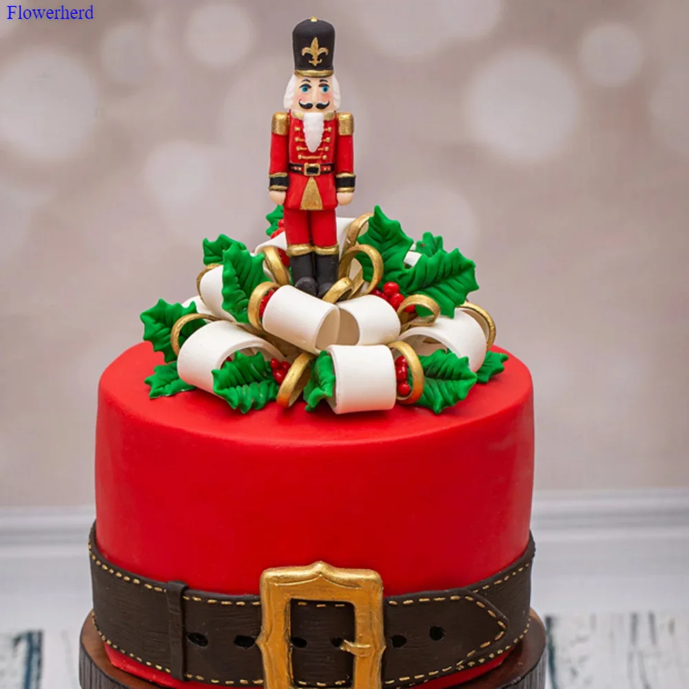 Новая Рождественская серия Санта Клаус Fondant (сахарная) торт силиконовые формы DIY