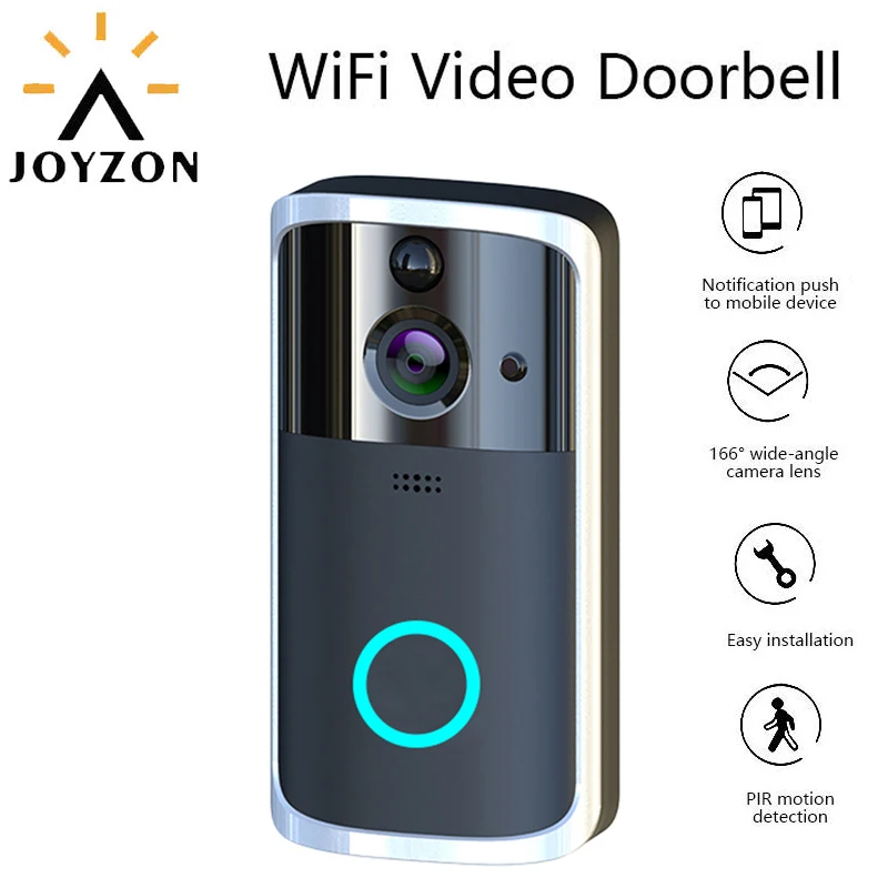 

JOYZON 720p Smart WiFi Video Doorbell Camera Visual Intercom With Chime Night vision IP Door Bell Wireless Home Security Camera