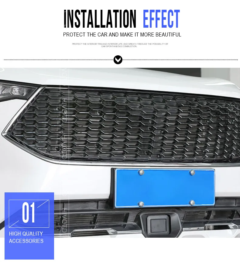 Hivotd для maval F7 авто аксессуары Передняя решетка сетка от насекомых сетчатые вставки Декоративные Чехлы для автомобиля Стайлинг