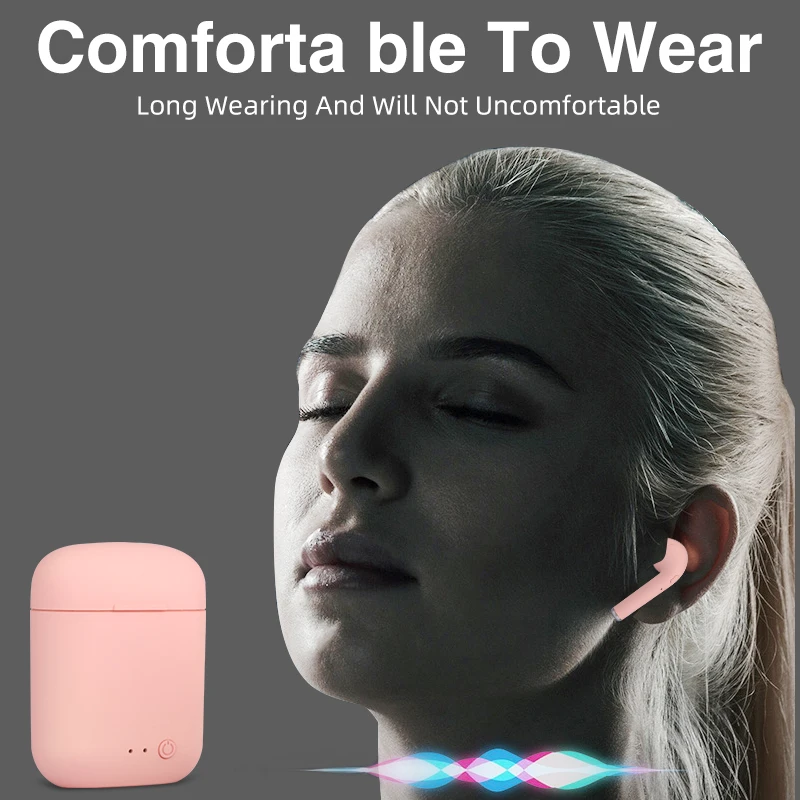 5 0 BlueTooth Mini 2 TWS Wireless Headphones TWS Matte Macaron Earplugs with Microphone Charging Box Headphones Bluetooth