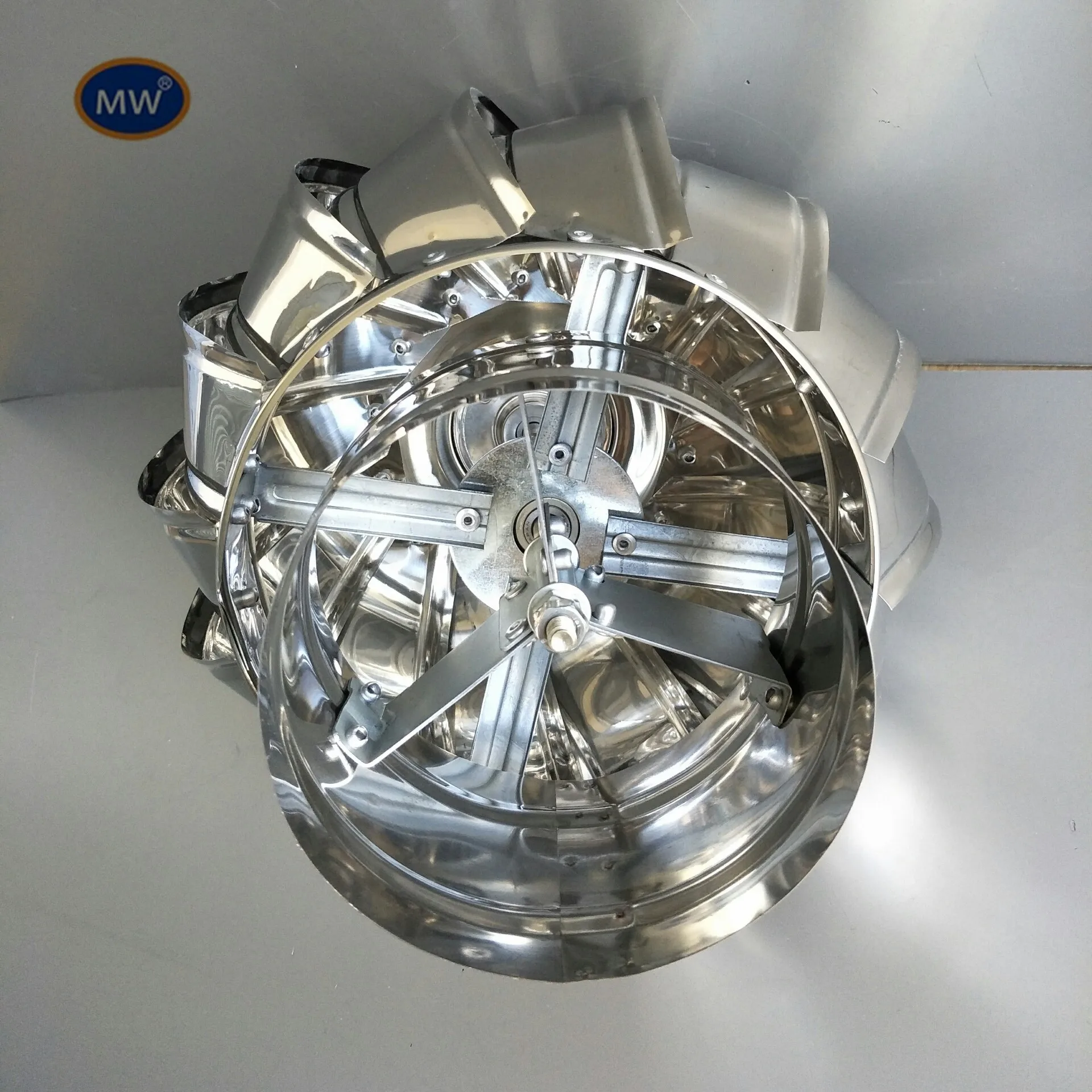 Rotating Wind Spinning Cap Vent Top Cover CHIMNEY SPINNER COWL Stainless Steel