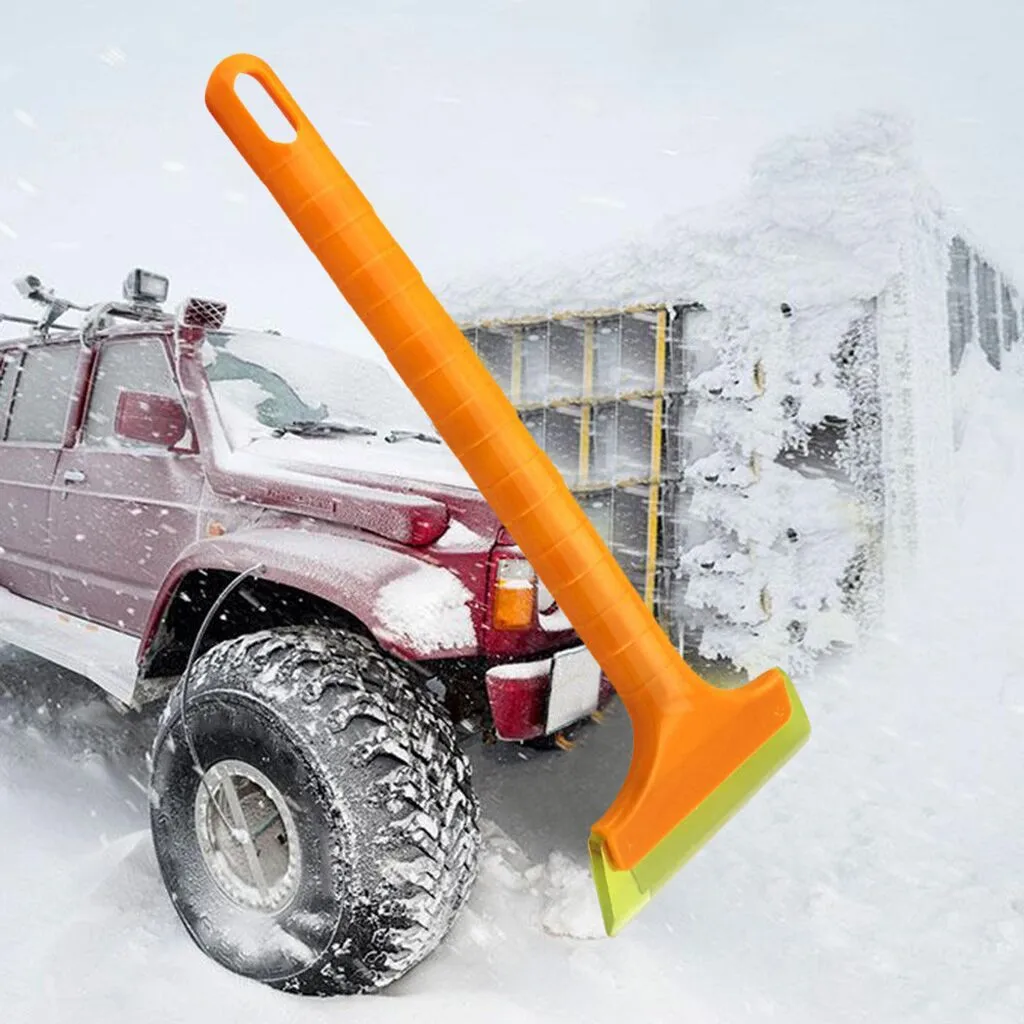 Newest Car Accessories Multifunctional Snow Shovel Long Rod Deicing Ice Sweep Tool Windshield Snow Scraper 33*15.5cm Wholesale