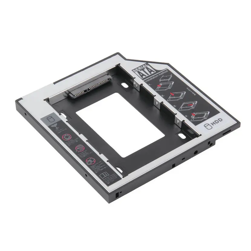 Универсальный 2,5 2nd 9,5 мм Ssd Hd SATA жесткий диск HDD Caddy адаптер отсек для Cd Dvd Rom Оптический отсек