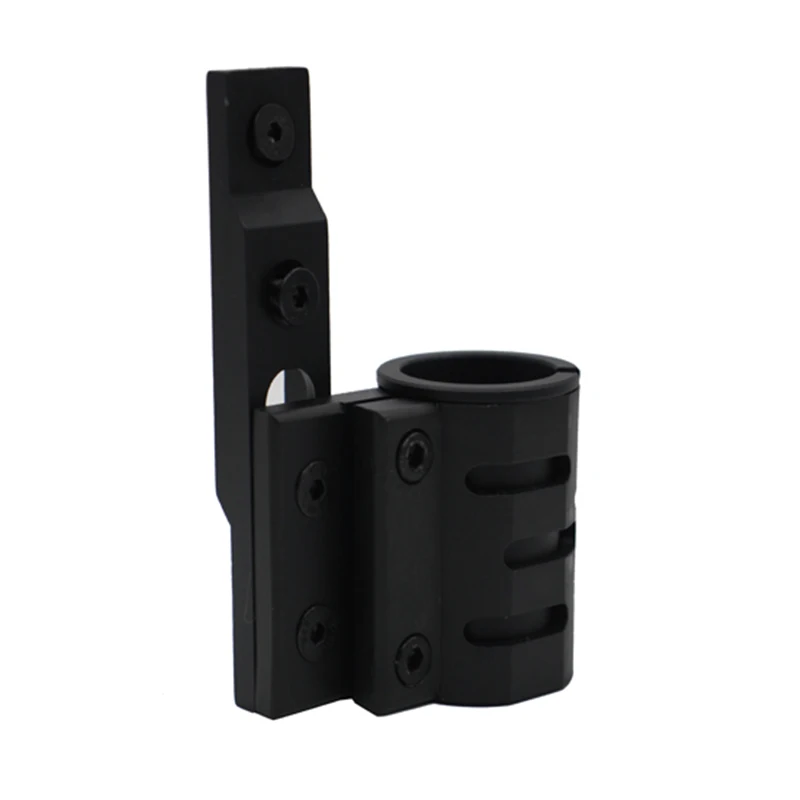 Tactical Offset Flashlight Ring Mount Matte Black Aluminum 3.47" For M-lok