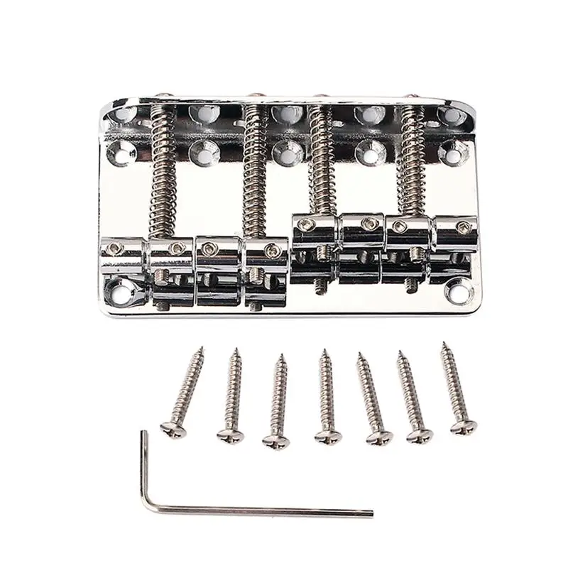 1 комплект гитарный мост прочный в винтажном стиле стильные металлические 4