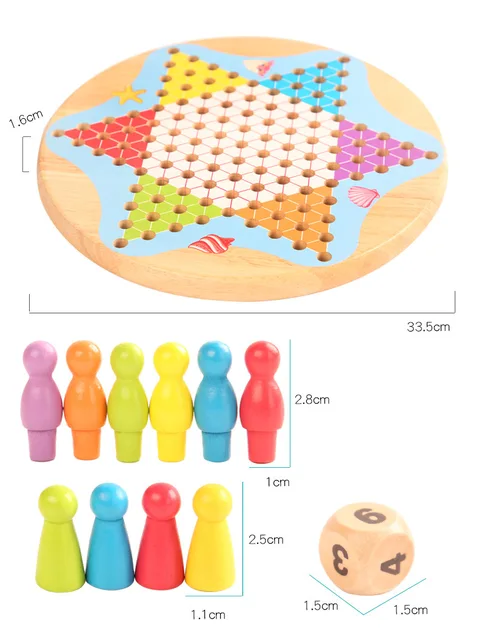 Educação de Xadrez Jogo de Damas Chinesas Tic Tac Toe Ludo Mill Gamão Board  5 em 1 Placa de madeira Conjunto de jogos - China Brinquedos educativos e  jogo de tabuleiro preço