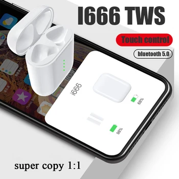 

MiNi i666 TWS Wireless Bluetooth 5.0 Earphones Touch Sports Music Headphones Earbuds For All Bluetooth Mobile Phones pk i80 i99
