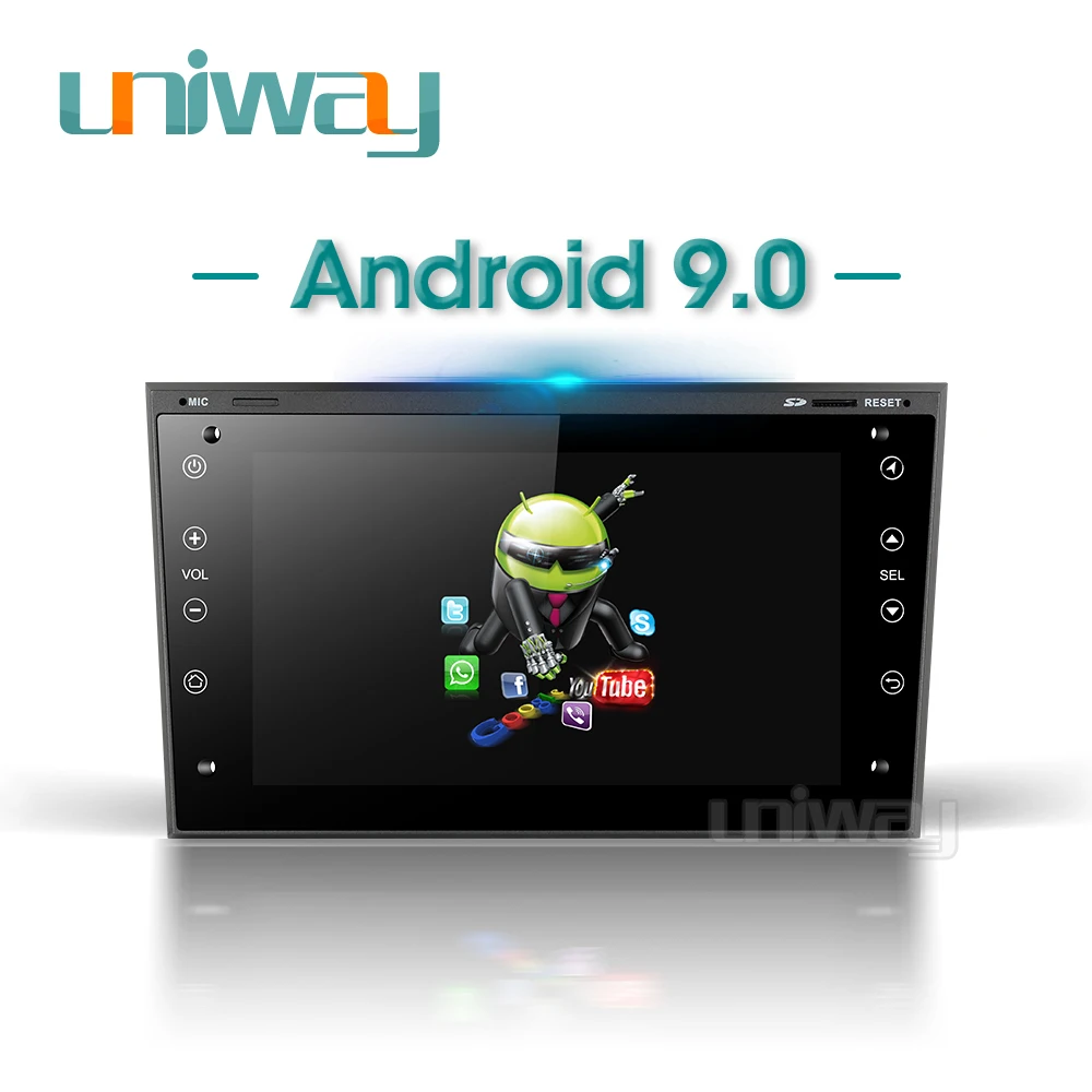Uniway AOB7071 2G + 32G android 9 0 автомобильный dvd gps для Opel Meriva Antara Zafira Veda Agila Corsa Vectra Astra H 2006 2007