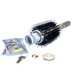 Nouvelle brosse à cheveux, peigne de Diversion coffre fort par charmonique peut fonctionner comme une brosse authentique, parfaite pour les voyages ou à la maison 