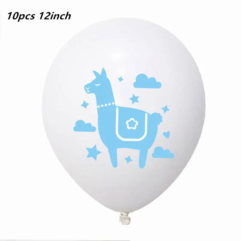 10pcs 12inch LISM Llama вечерние Llama Альпака бумажные тарелки салфетки для стаканчиков одноразовая соломка поставки животных с днем рождения украшения для детей - Цвет: 10pcs 12inch